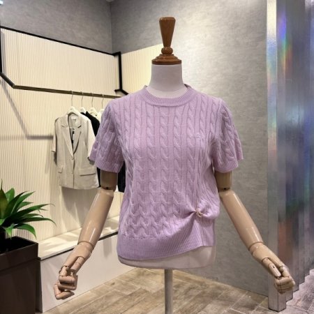 꽈배기 라운드 니트