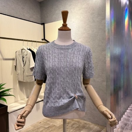 꽈배기 라운드 니트