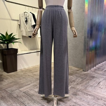 밴딩 니트 와이드 팬츠