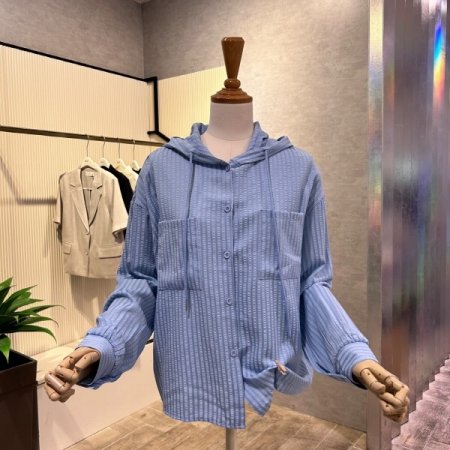 후드 포켓 셔츠