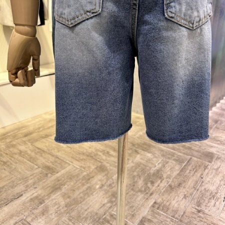 워싱 데님 반바지