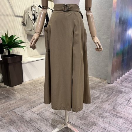 백 밴딩 포켓 치마 바지