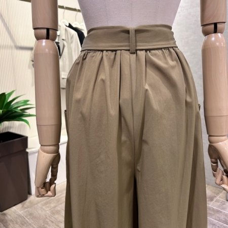 백 밴딩 포켓 치마 바지