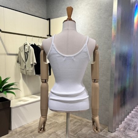 골지 민소매 니트