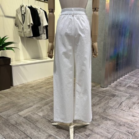 백밴딩 투턱 와이드 팬츠