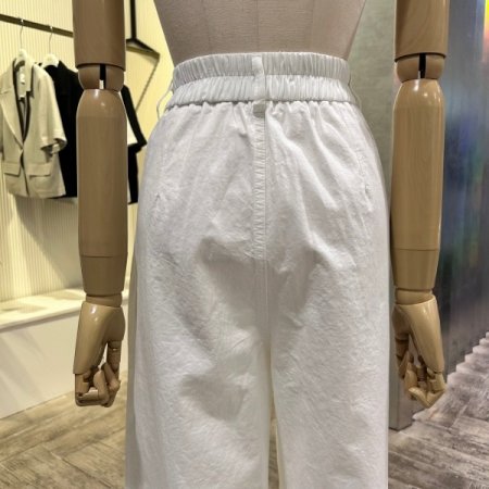 백밴딩 투턱 와이드 팬츠