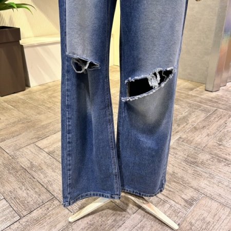 빈티지 워싱 데님 팬츠