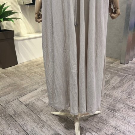 백 스트링 스트랩 롱 원피스