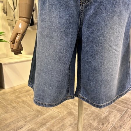 워싱 데님 반바지