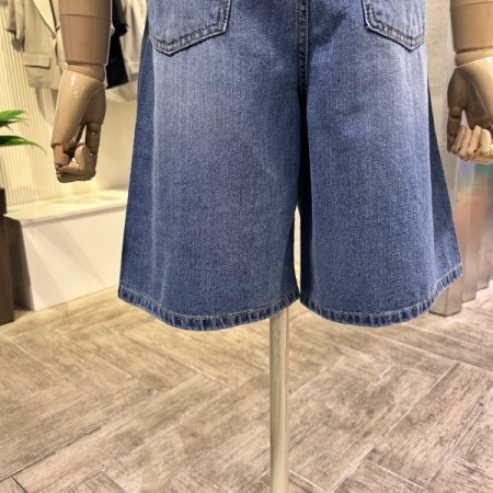 워싱 데님 반바지