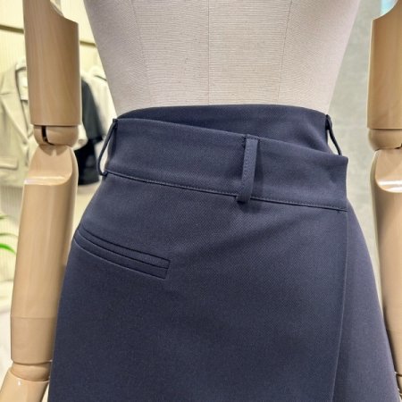 랩 라인 미니 스커트