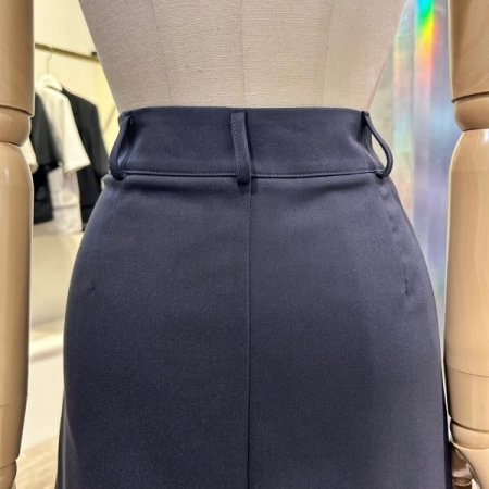 랩 라인 미니 스커트