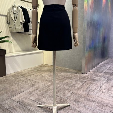 심플 랩 라인 미니 스커트