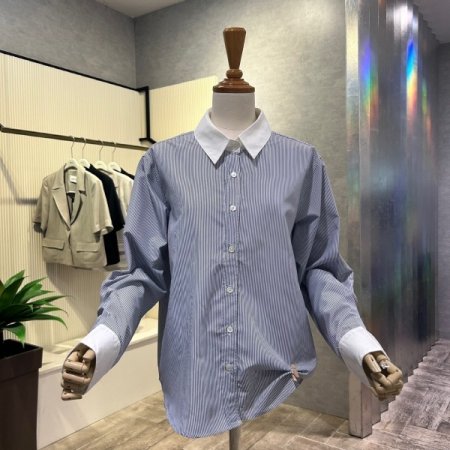 스트라이프 카라 셔트