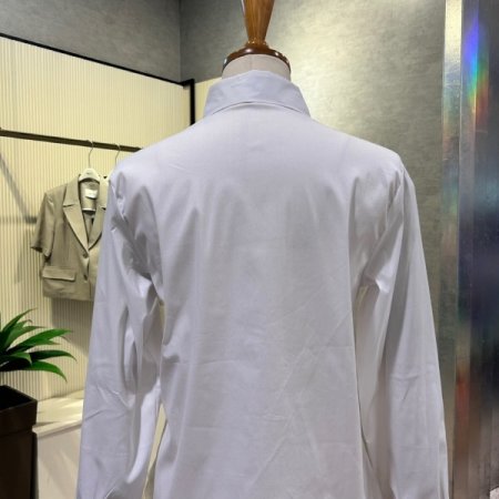 다트 라인 카라 블라우스