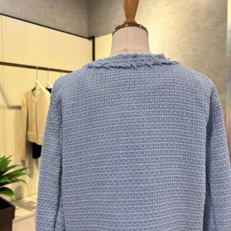 트위드 단추 자켓