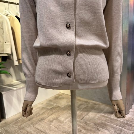 리본넥 단추 볼레로 가디건