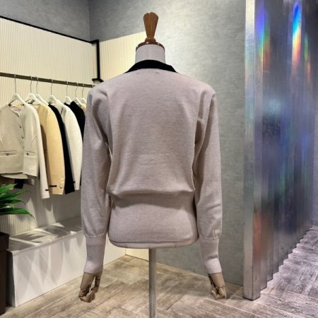 리본넥 단추 볼레로 가디건