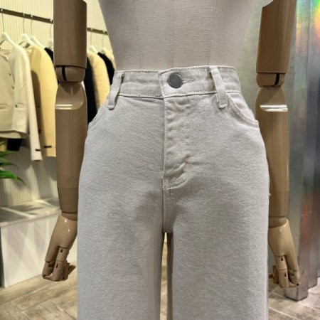 속 밴딩 일자 면 팬츠