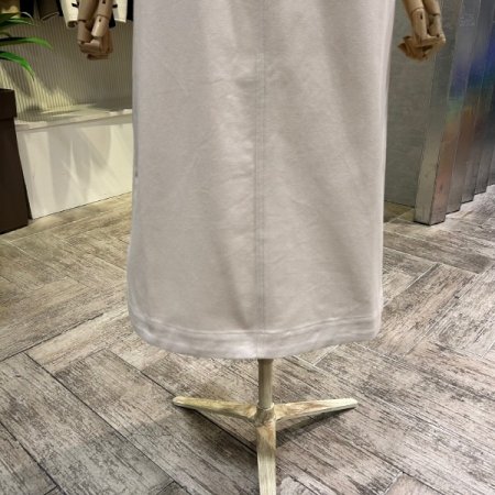 벨트 셋트 면 롱 스커트