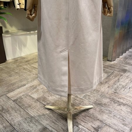 벨트 셋트 면 롱 스커트