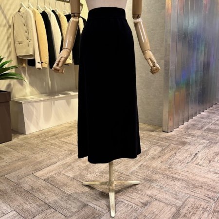 밴딩 니트 롱 스커트