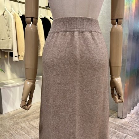 밴딩 니트 롱 스커트