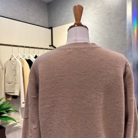 입체 패턴 라운드 가디건