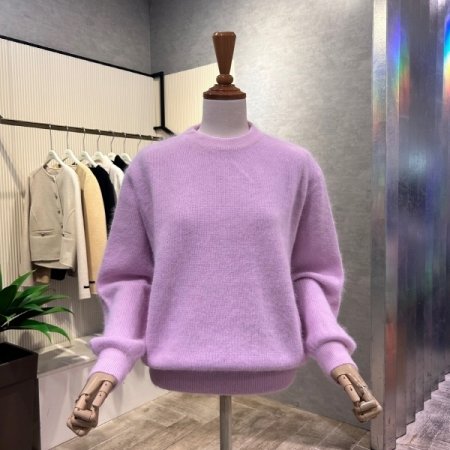 앙고라 혼방 라운드 니트