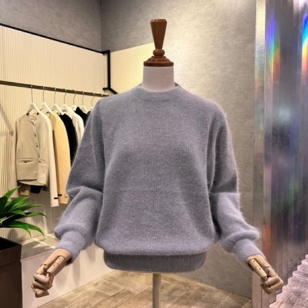 앙고라 혼방 라운드 니트