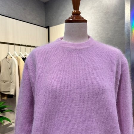 앙고라 혼방 라운드 니트