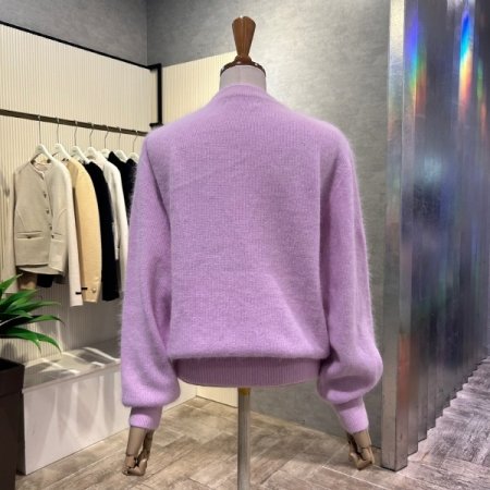 앙고라 혼방 라운드 니트