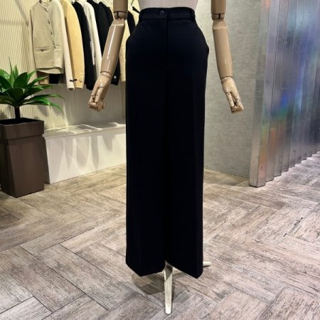 백 밴딩 기모 일자 팬츠