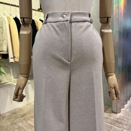 백 밴딩 기모 일자 팬츠