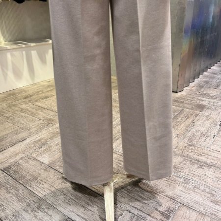 백 밴딩 기모 일자 팬츠