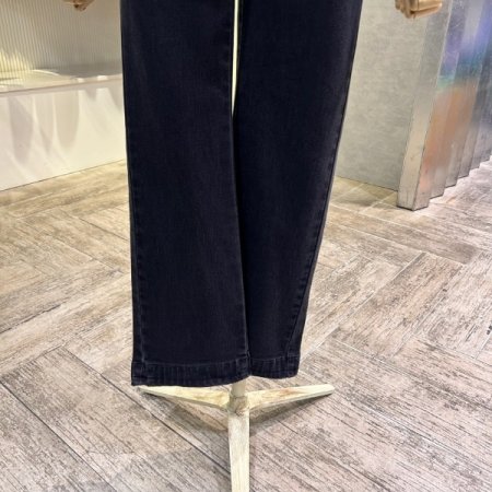 속 밴딩 워싱 기모 데님 팬츠