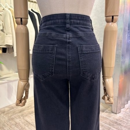 속 밴딩 워싱 기모 데님 팬츠