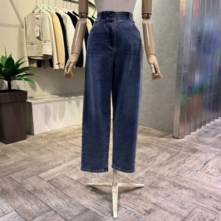 속밴딩 빈티지 기모 청바지