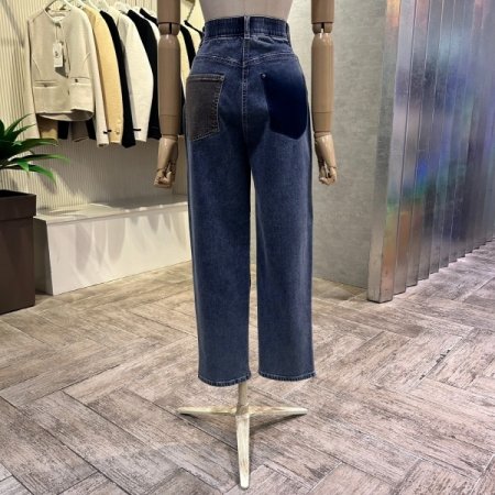 속밴딩 빈티지 기모 청바지