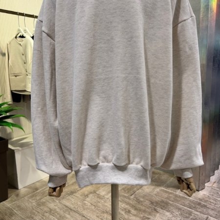 기모 레터링 라운드 티셔츠