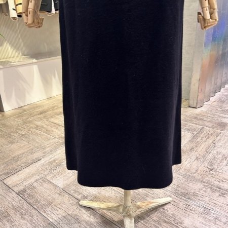 H라인 밴딩 니트 롱 스커트