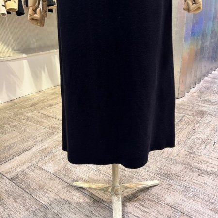 H라인 밴딩 니트 롱 스커트