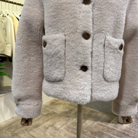 포켓 양털 카라 재킷