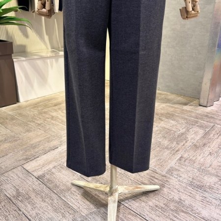 백 밴딩 기모 일자 팬츠