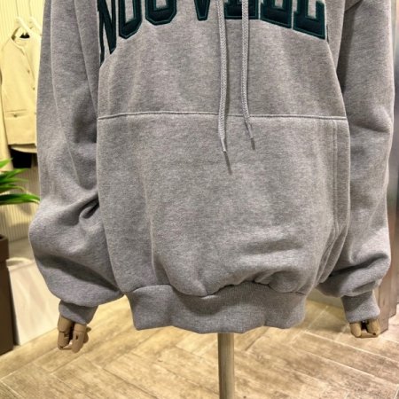 레터링 기모 후드 박시 티셔츠