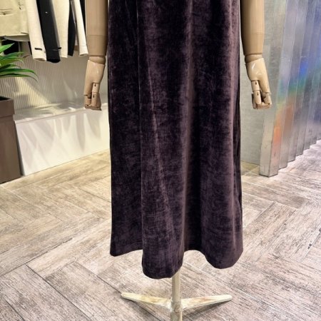 벨벳 뷔스티에 롱 원피스