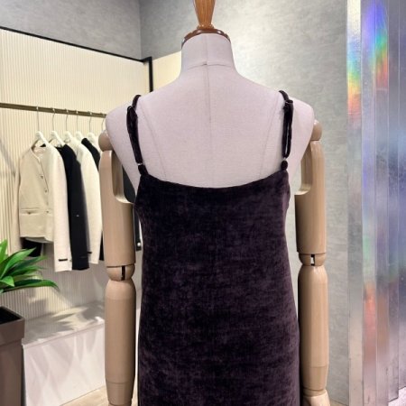 벨벳 뷔스티에 롱 원피스