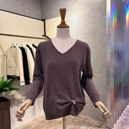 베이직 V넥 니트