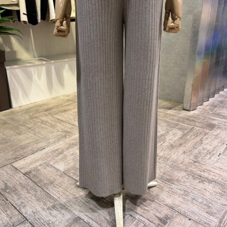 밴딩 골지 와이드 니트 팬츠