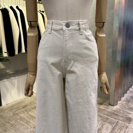 골덴 와이드 일자 밴딩 팬츠